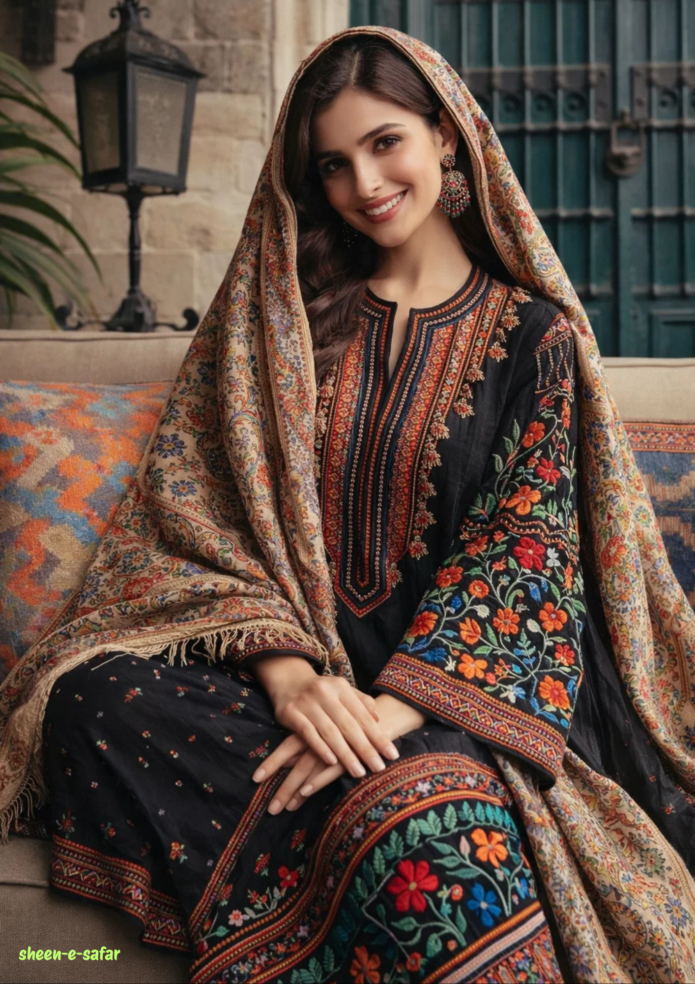 Embroided Woolen kurti