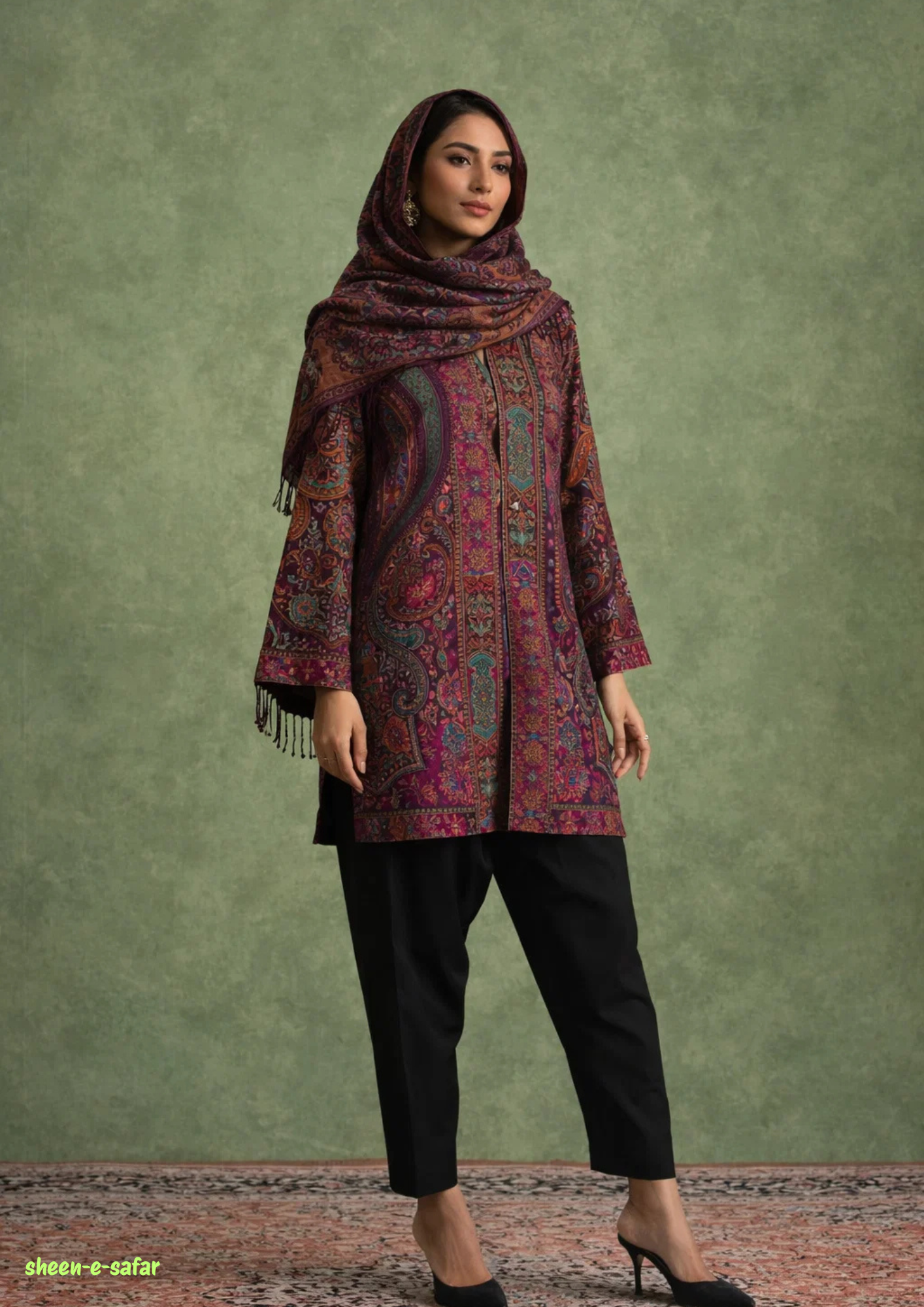 Embroided Woolen Kurti