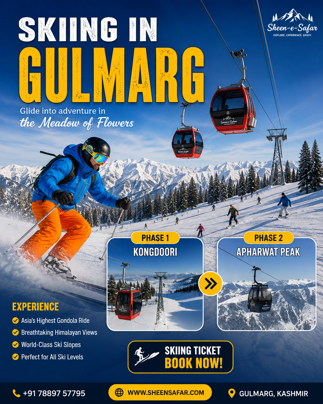 Skiing in Gulmarg