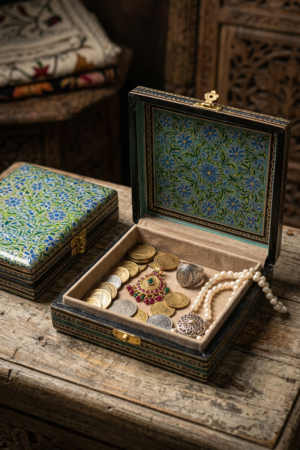 Kashmiri Naqashi Box ( Paper Mache Box )