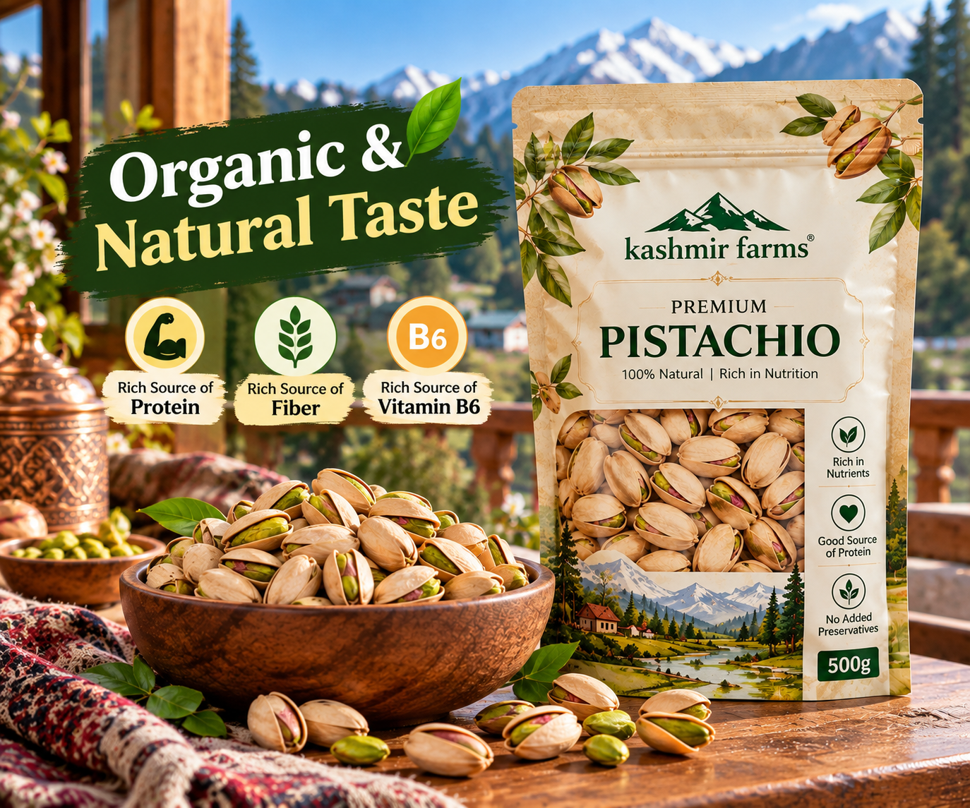 Pistachio Nuts (500g)