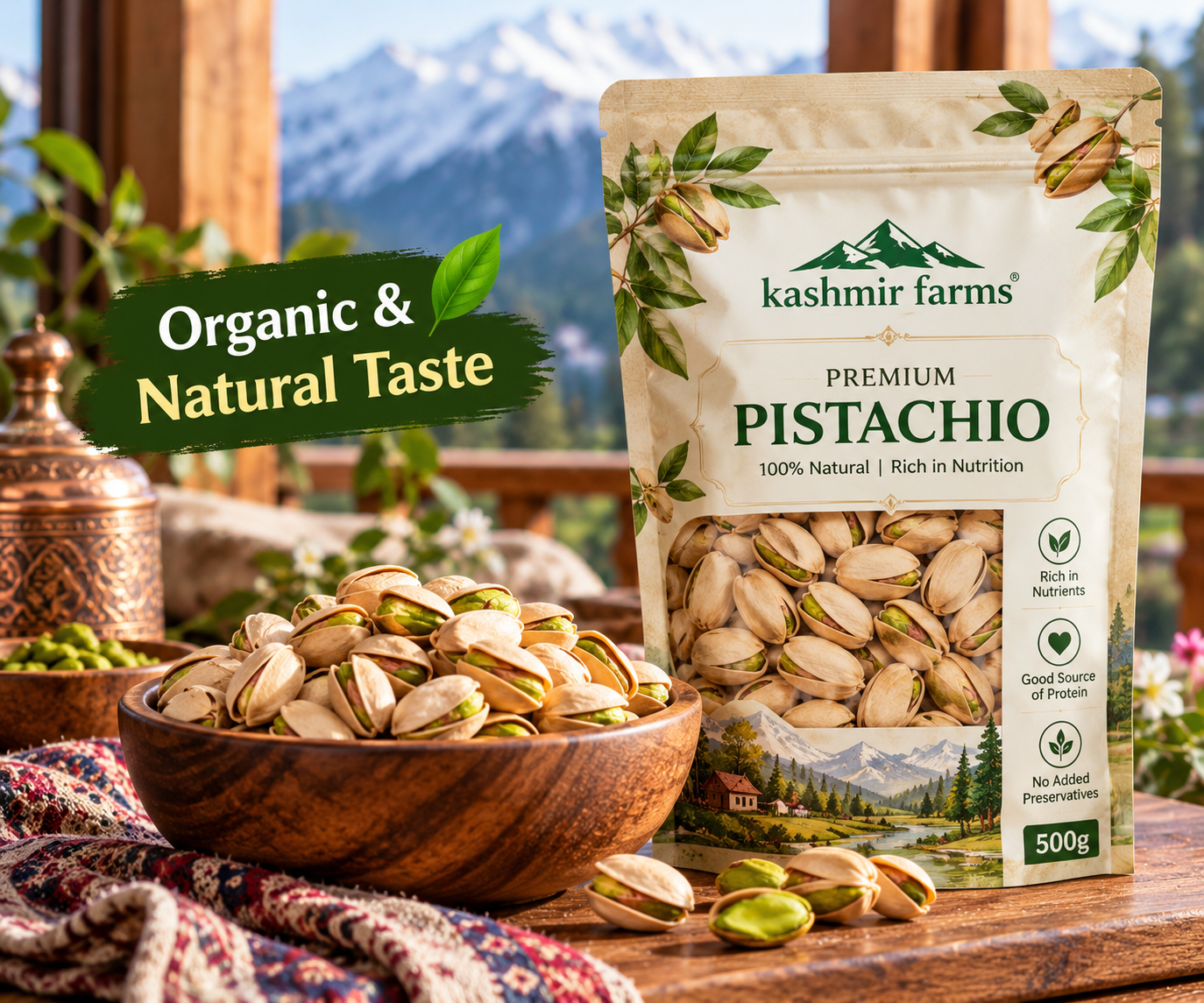 Pistachio Nuts (500g) - Image 2